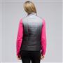 Mock Neck Quilted Vest, Black Multi, small