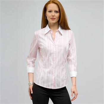 Stripe Button Down Shirt., , large
