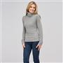 Maglione a collo alto in misto lana, Erica argento, small
