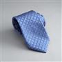 Checked Silk Tie, Cobalt, small
