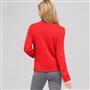 Cardigan con bordatura a contrasto, Rosso vivo, small