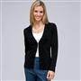Long Sleeve Ruffle Front Cardigan, , small