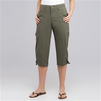 Pantacourt cargo l&eacute;ger, Kaki, large