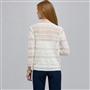 Cardigan con annodatura frontale, Bianco lino, small