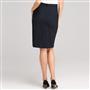 Washable Wool Classic Straight Skirt , Navy, small