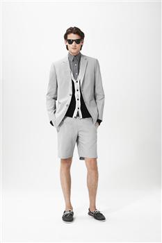 Straight Fit Shorts With Button Closure, , large