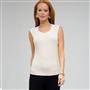 Cable Knit Shell, Ivory, small