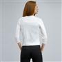 Woven Trimmed Cardigan., White, small
