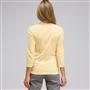 七分袖 V 领上衣, 绚丽黄油色, small