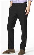 Microcheck Straight Leg Trousers, Light Black, medium