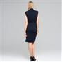 Sleeveless Belted Cowl Neck Dress, , small