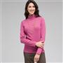 Long Sleeve Turtleneck Top, Rose Garden, small