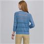 Cardigan con annodatura frontale, Blu pietra, small