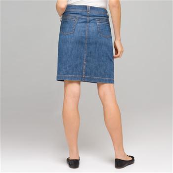 Denim Slim Skirt, , large