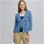 Tie Front Cardigan, Blue Stone, small