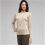 Long Sleeve Turtleneck Top, Panama Khaki, small