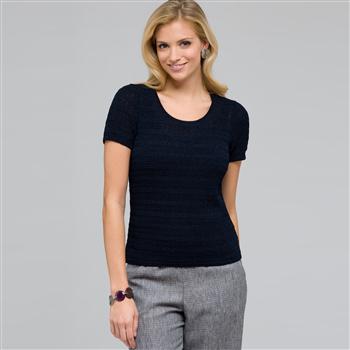 Maglia con scollo rotondo, Inchiostro, large