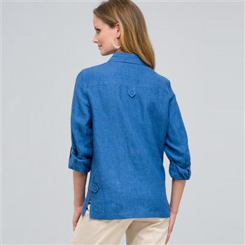 Denim Shirt Jacket, , large
