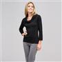 Maglia con collo ad anello, Nero, small