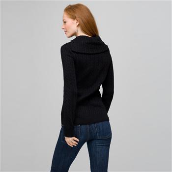 Long Sleeve Button Out Turtle Neck, , large