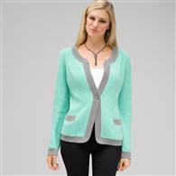 Cardigan girocollo, Menta glaciale, medium