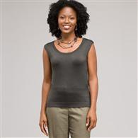 Canotta senza maniche con ampio scollo rotondo, Alloro, medium