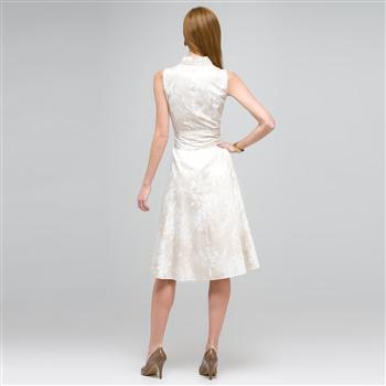 Neutral Floral Dress, , large