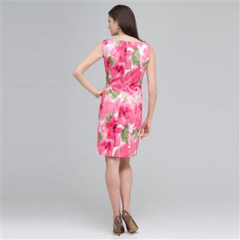 Floral Sheath Dress., , large