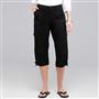 Light Weight Cargo Capri, Black, small
