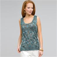 Sleeveless Shell, Multi, medium