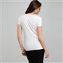 T-shirt con fiore, Bianco, small