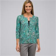 七分袖长水手领开衫, 多色, medium