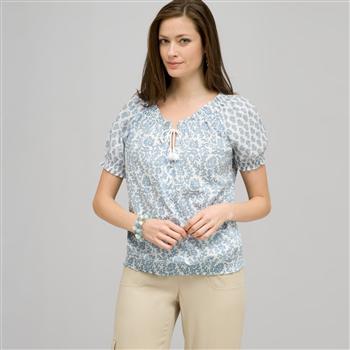 Short Sleeve Raglan Smock Shirt., , large
