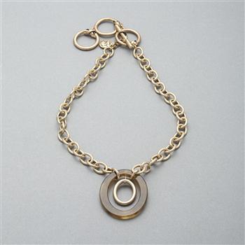 Double Hoop Long Necklace, , large