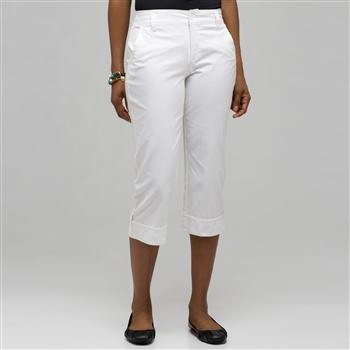 五袋翻边卡普里裤, 陶瓷色, large