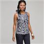 Sleeveless Zebra Print Blouse, , small