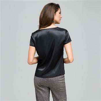 Organza Burnout Blouse, , large