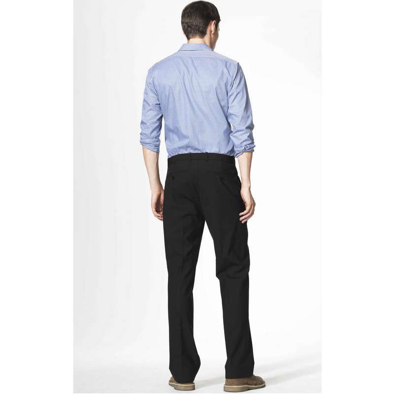 Basic Leg Trousers, Light Black, large