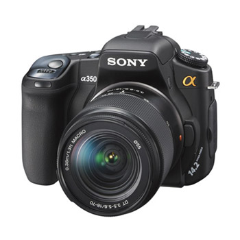 Sony Alpha 350 Digital SLR Camera w/18-70mm Lens, , large